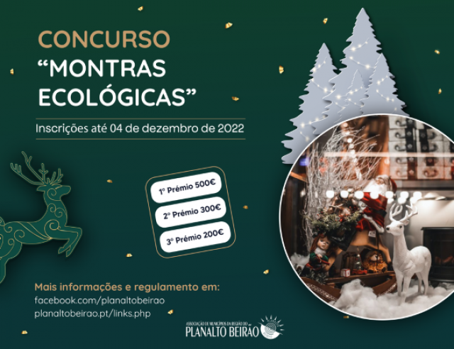 Concurso Montras Ecológicas - Inscrições até 04 de dezembro 2022